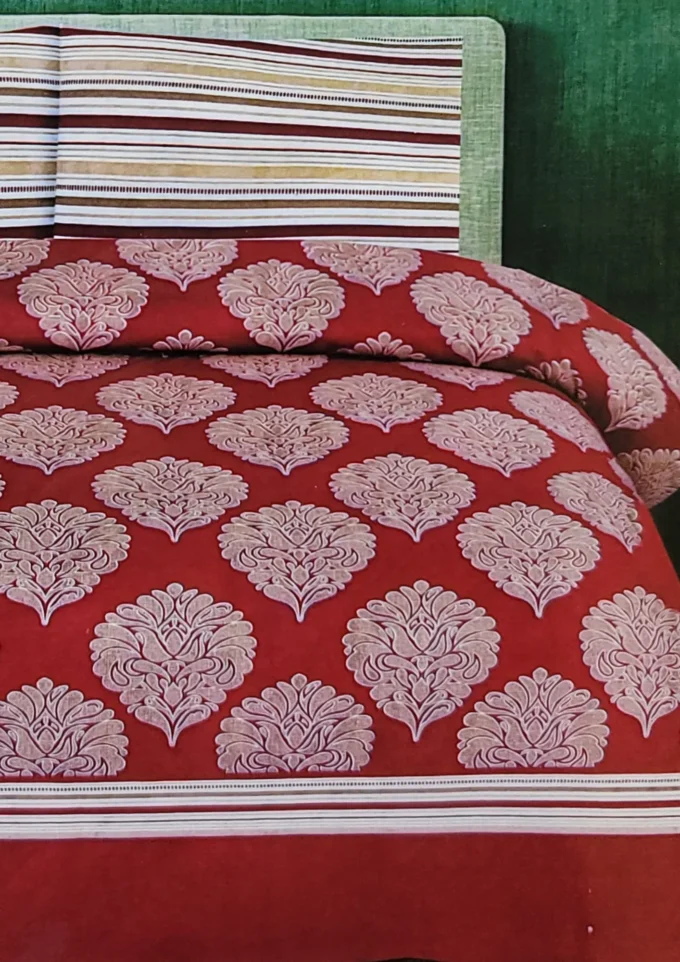 King Bedsheet set - Red Lining