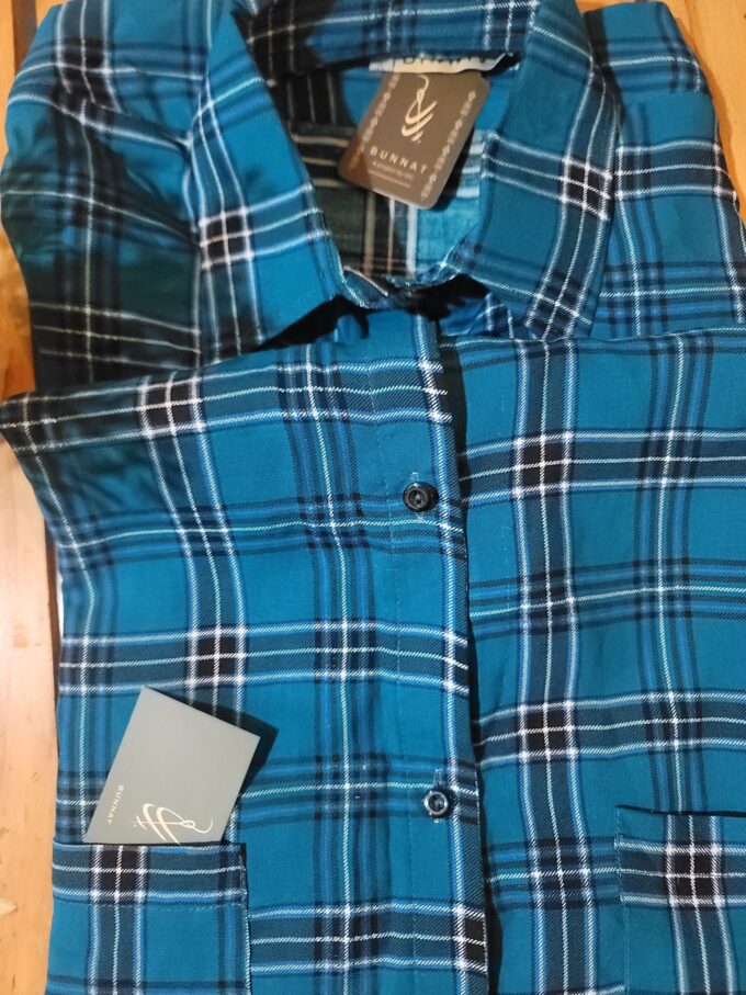 Blue Button down shirt by Kaniz