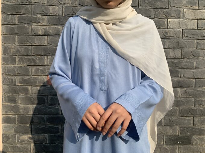 Ice blue Solid by Kaniz