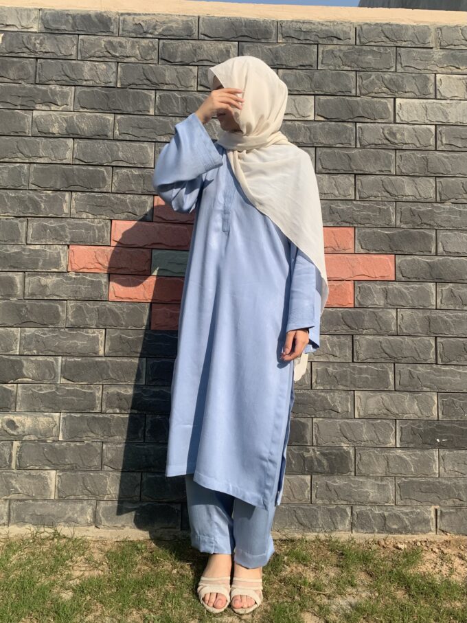 Ice blue Solid by Kaniz