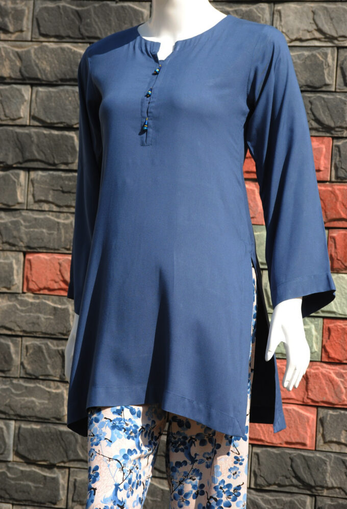 Blue linen by Nazia