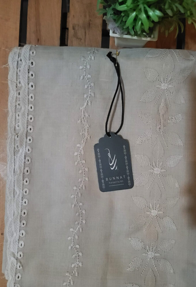 Light Skin Full Karhai Lawn Shawl for Summers