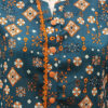 Teal & Orange Doria Lawn