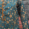 Teal & Orange Doria Lawn
