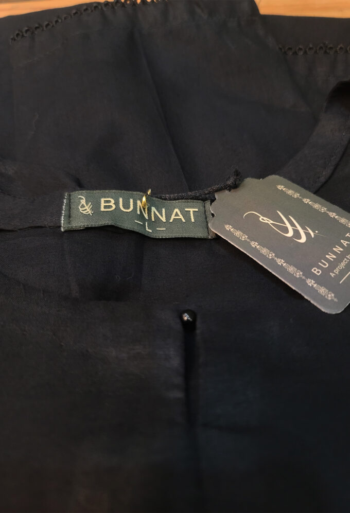 Solid Black Shirt with Shalwar- 2 pc Lawn