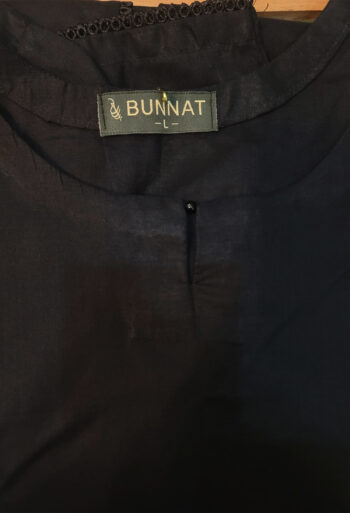 Solid Black Shirt with Shalwar- 2 pc Lawn